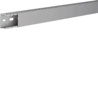 Slotted panel trunking made of PVC DNG 25x37mm stone grey