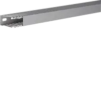 Slotted panel trunking made of PVC DNG 50x25mm stone grey