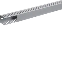 Slotted panel trunking made of PVC DNG 50x50mm stone grey