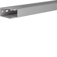 Slotted panel trunking made of PVC DNG 75x37mm stone grey