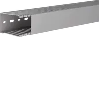 Slotted panel trunking made of PVC DNG 75x50mm stone grey