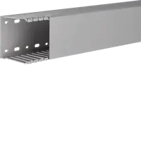Slotted panel trunking made of PVC DNG 75x75mm stone grey
