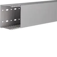 Slotted panel trunking made of PVC DNG 75x100mm stone grey