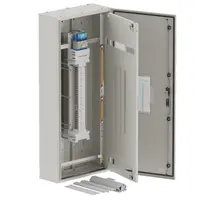 DB, elite, 36/18Pole,160A Isolator Twin, 8 Modules, grey, 1400x600x250mm