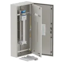 DB, elite, 42/12Pole, 160A Isolator Twin, 8 Modules, grey,1400x600x250mm