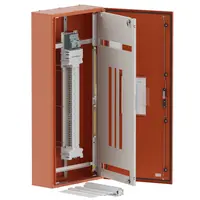 DB, elite, 42/24Pole, 160A MCCB Twin, 8 Modules, orange, 1600x600x250mm