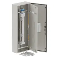 DB, elite, 48/18Pole, Meter, 250A Isolator Twin, 8 Modules, grey,1600x600x250mm