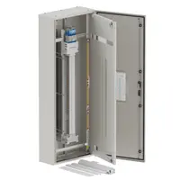 DB, elite, 72/18Pole, 160A Isolator Twin, 8 Modules,grey, 1600x600x250mm