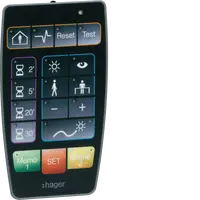 Remote control for settings for presence detectors 360° monobloc