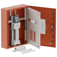 Single chassis, apex, 24Pole, 160A MCCB Twin, 6 Modules, orange, 800x600x200mm