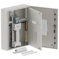 Single chassis, apex, 24Pole, 200A MCCB Twin, 6 Modules, grey, 800x600x200mm
