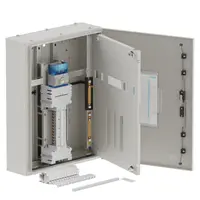 Single chassis, apex, 24Pole, 160A Isolator Twin, 6 Modules, grey, 800x600x200mm