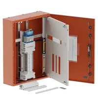 Single chassis, apex, 24Pole, 250A Isolator Twin, 6 Modules,orange,800x600x200mm