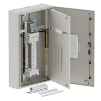 Single chassis, apex, 36 Pole, 200A MCCB Twin, 6 Modules, grey, 1000x600x200mm