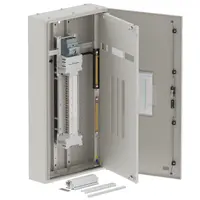 Single chassis, apex, 48 Pole,200A MCCB Twin, 6 Modules, grey, 1200x600x200mm