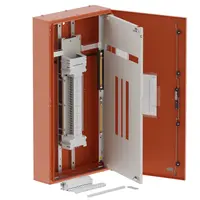 Single chassis, apex, 48 Pole,250A Direct Twin, 6 Modules, orange,1200x600x200mm