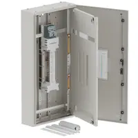 DB, apex+, 18/12Pole, 200A MCCB Twin, 8 Modules, grey, 1200x600x200mm
