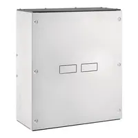 Enclosure, T-OFF range, MCCB 2*x250/h250A suits, IP20, RAL7035