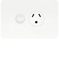 Allure Single GPO 10A with round Earth