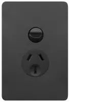 Allure Single GPO 10A Vertical MB