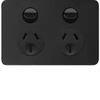 Allure Double GPO Matt Black