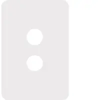 Allure 2 Gang Switch Plate MW
