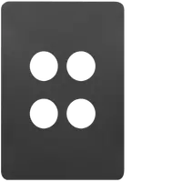 Allure 4 Gang Switch Plate MB