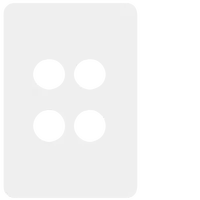Allure 4 Gang Switch Plate MW