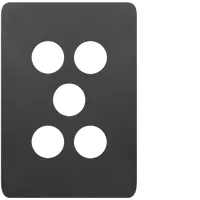Allure 5 Gang Switch Plate MB