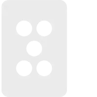Allure 5 Gang Switch Plate MW