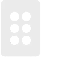 Allure 6 Gang Switch Plate MW