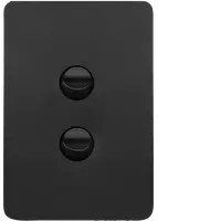 Allure 2 Gang Switch Plate cw mechs MB