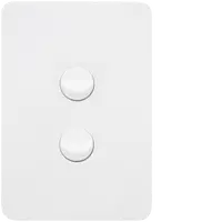 Allure 2 Gang Switch Plate cw mechs MW