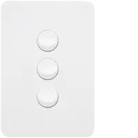 Allure 3 Gang Switch Plate cw mechs MW