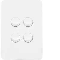 Allure 4 Gang Switch Plate cw mechs