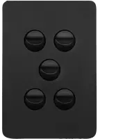 Allure 5 Gang Switch Plate cw mechs MB