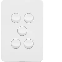 Allure 5 Gang Switch Plate cw mechs
