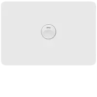 Allure 1 Gang IP44 Plate Horiz MW