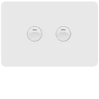 Allure 2 Gang IP44 Plate Horiz MW