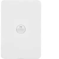 Allure 1 Gang IP44 Plate Vert