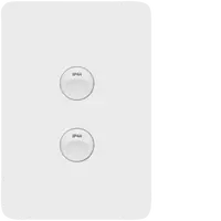 Allure 2 Gang IP44 Plate Vert