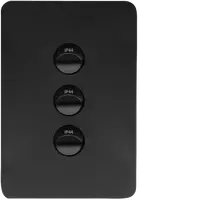 Allure 3 Gang IP44 Plate Vert MB