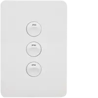 Allure 3 Gang IP44 Plate Vert MW