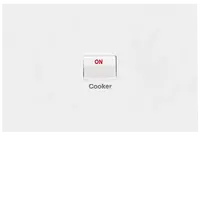 FIN Cooker switch 40A DP  Horiz