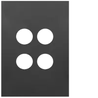 FIN 4 Gang Switch Cover MB