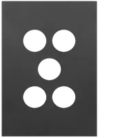 FIN 5 Gang Switch Cover MB