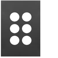FIN 6 Gang Switch Cover MB