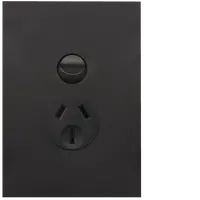 FIN Single GPO 10A Vertical MB