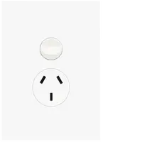 FIN Single GPO 10A Vertical