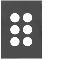 FIN 6 Gang Switch Plate MB